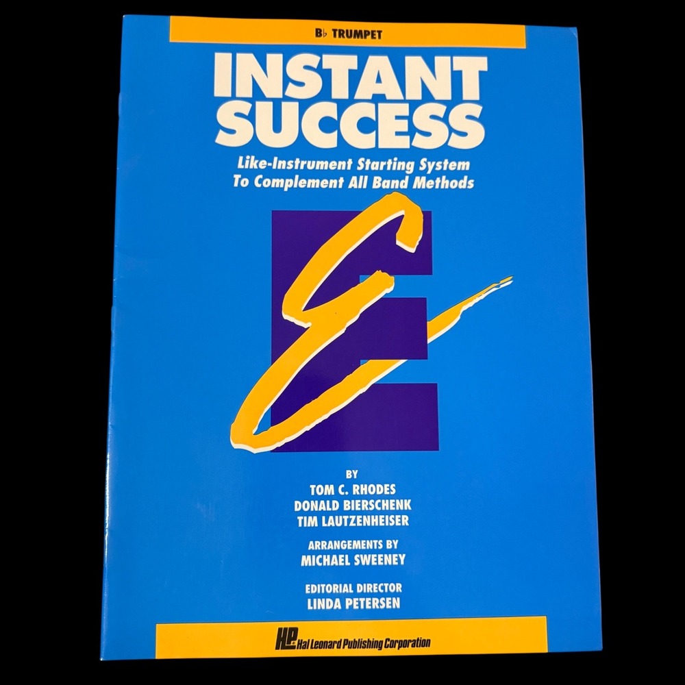 Hal Leonard Instant Success Bb Trumpet Starting System Music Book 0793524768